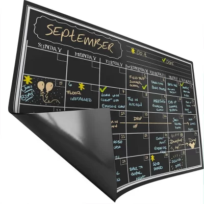 Monthly-Magnetic-Calendar-Dry-Erase-Black-Board-for-for-Kitchen-Fridge